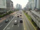 Main road in Jakarta, Indonesia.