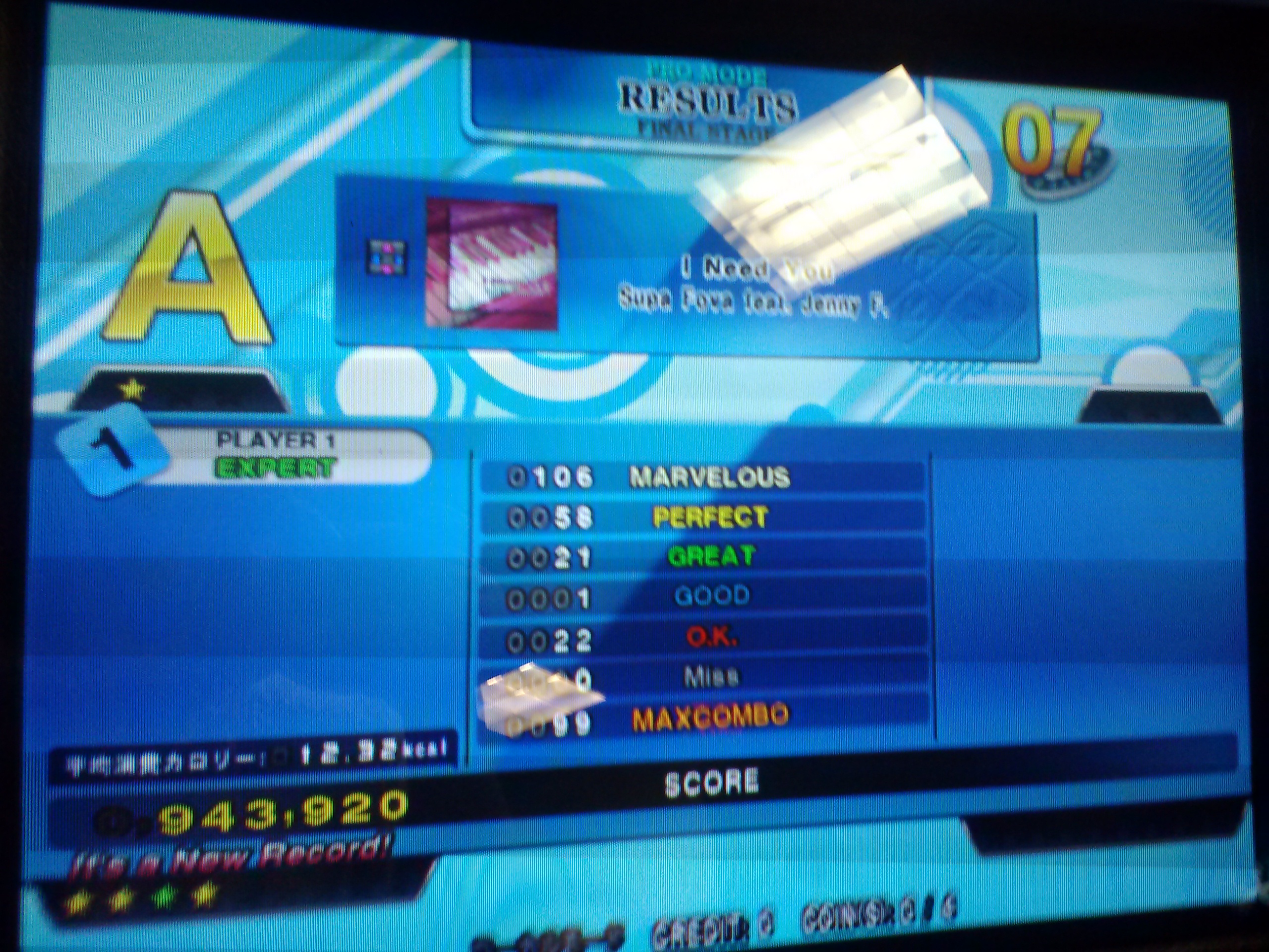 I Need You Single Score Tracker Evidence DanceDanceRevolution 