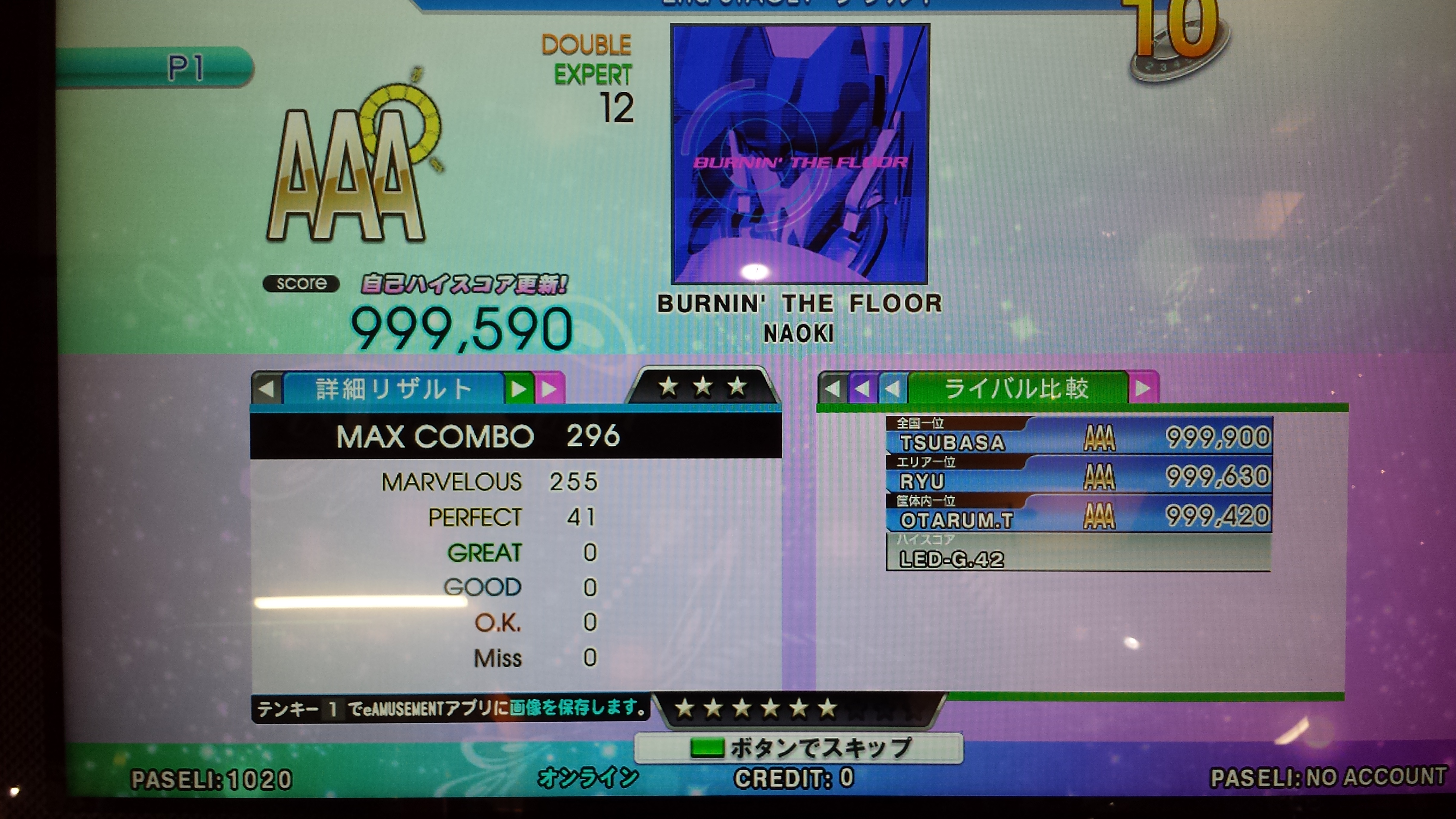 BURNIN' THE FLOOR EDP DDR 2014 AC