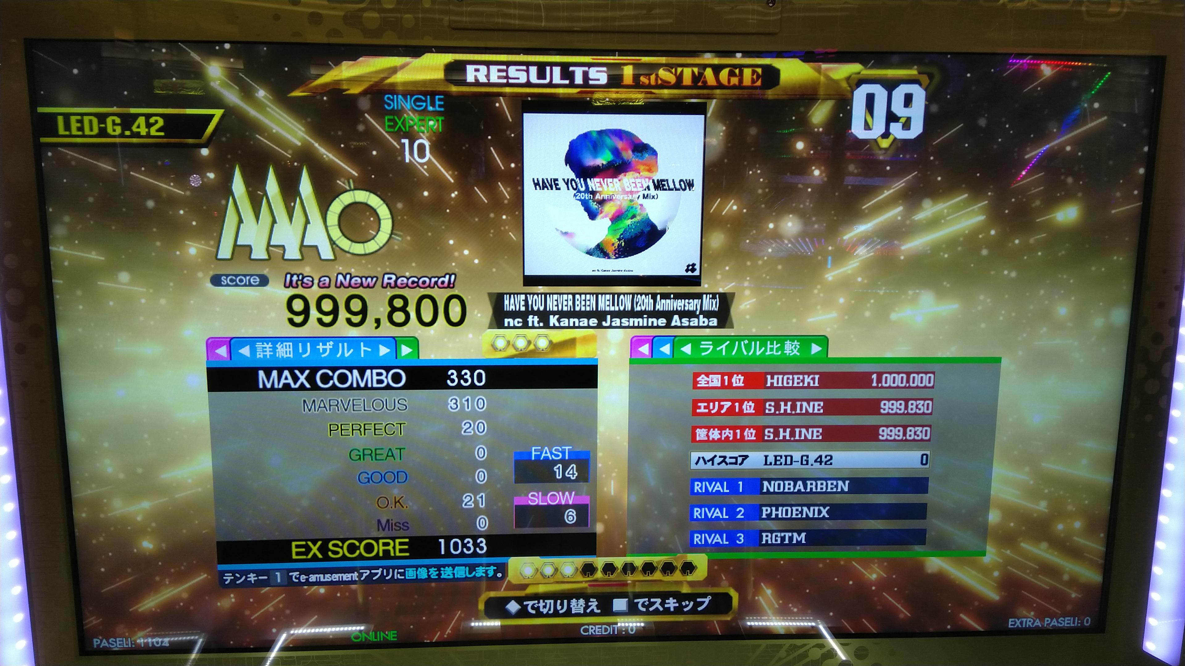HAVE YOU NEVER BEEN MELLOW (20th Anniversary Mix) ESP DDR A20 AC