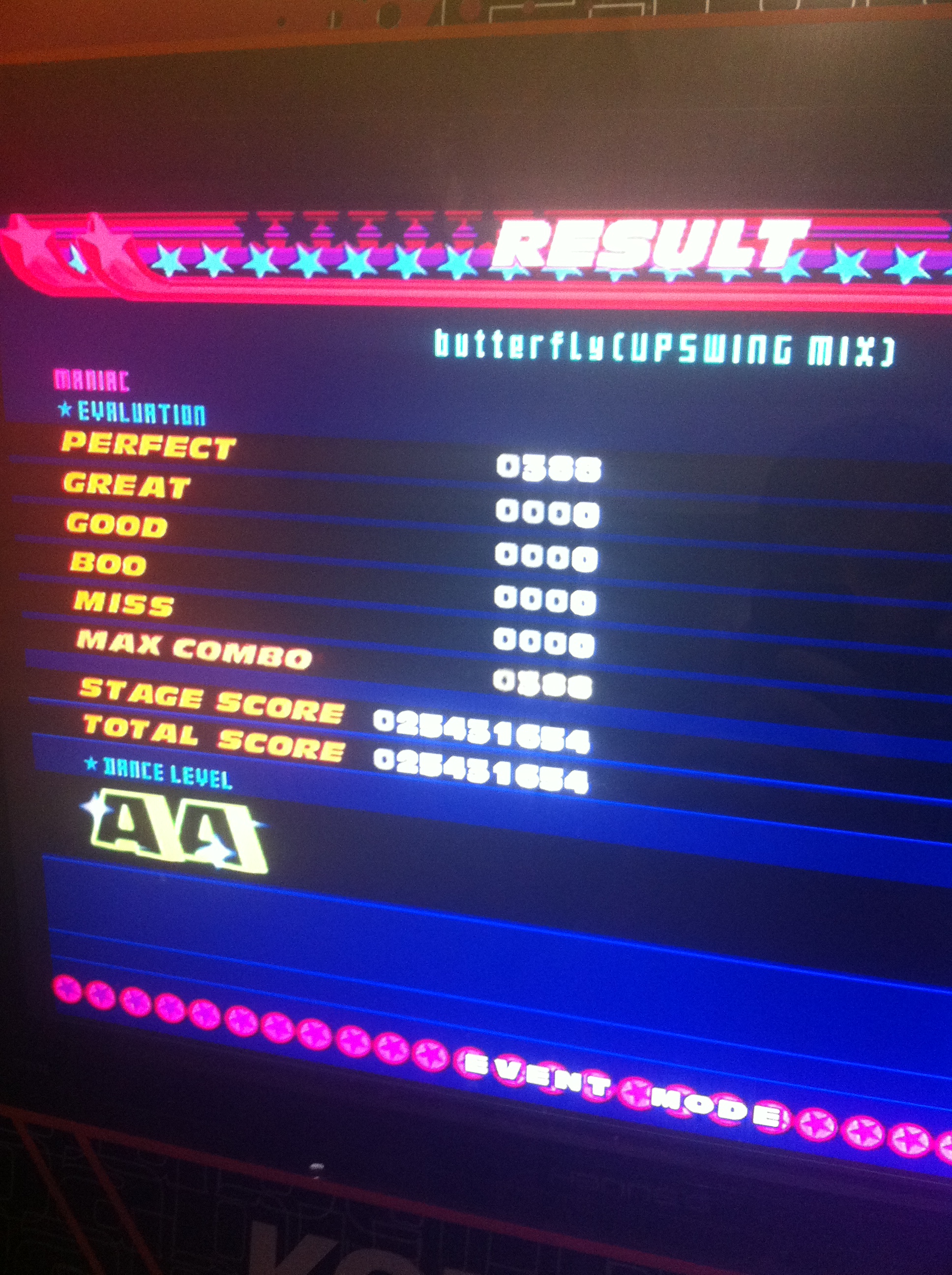 abstraktion sikring vores Kon - butterfly (UPSWING MIX) (Maniac) AAA on DDR 5th Mix (Japan) - Score  Tracker Evidence - DanceDanceRevolution - Games - Picture Gallery - ZIv