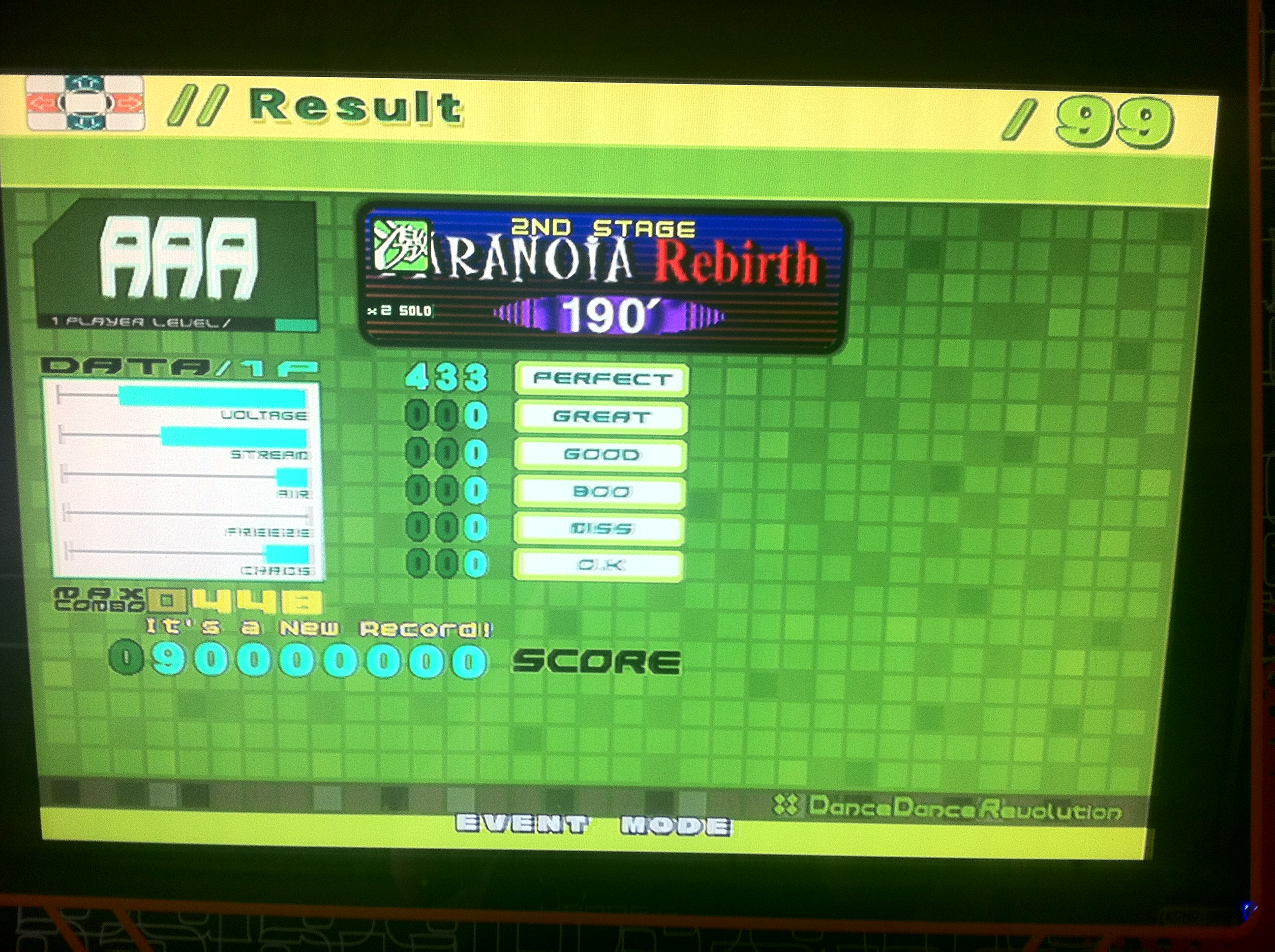 Kon - PARANOiA Rebrith (Heavy) AAA on DDR EXTREME (Japan)