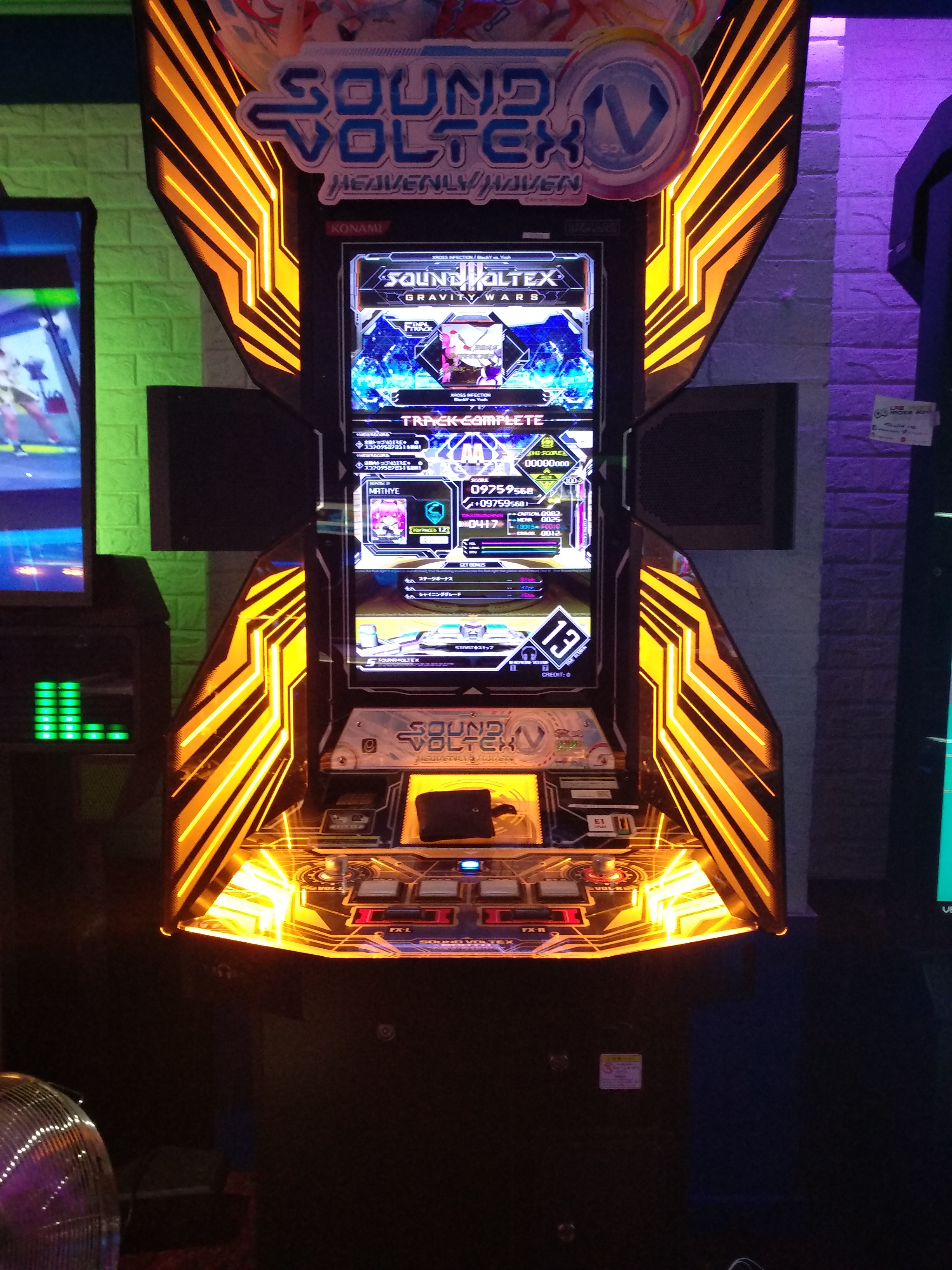 SOUND VOLTEXⅢ GRAVITY WARS 筐体 パネル 2set