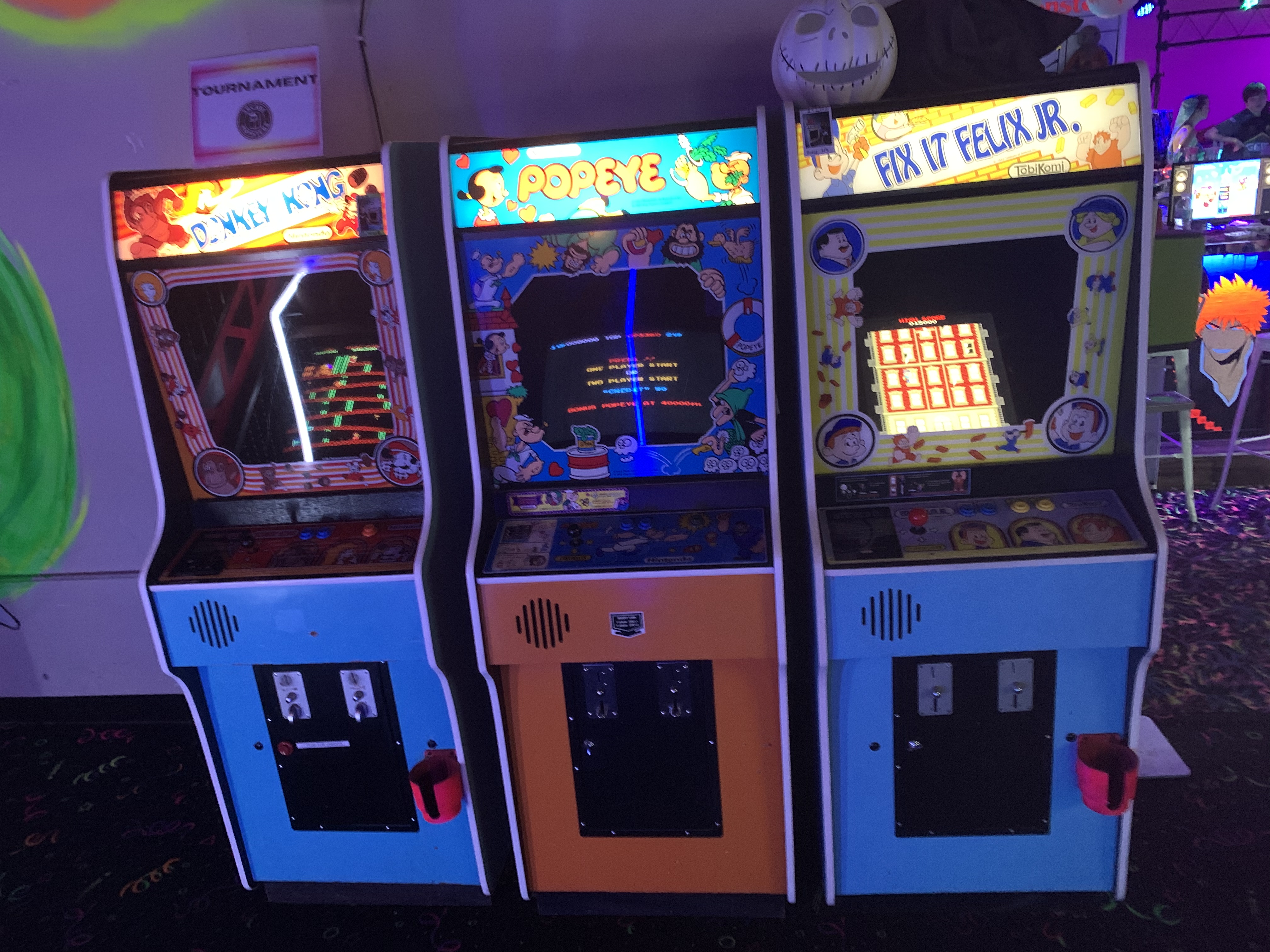 Donkey Kong Popeye And Fix It Felix Jr Arcade Locations Picture Gallery Ziv