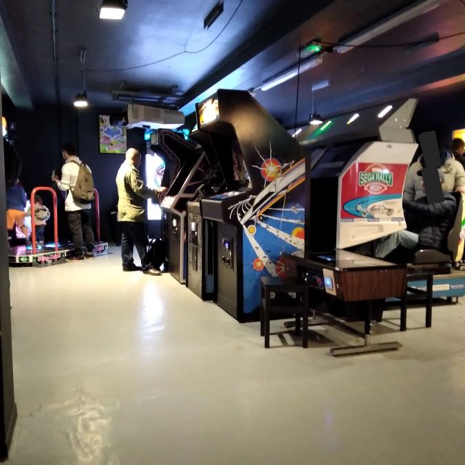 inside the arcade