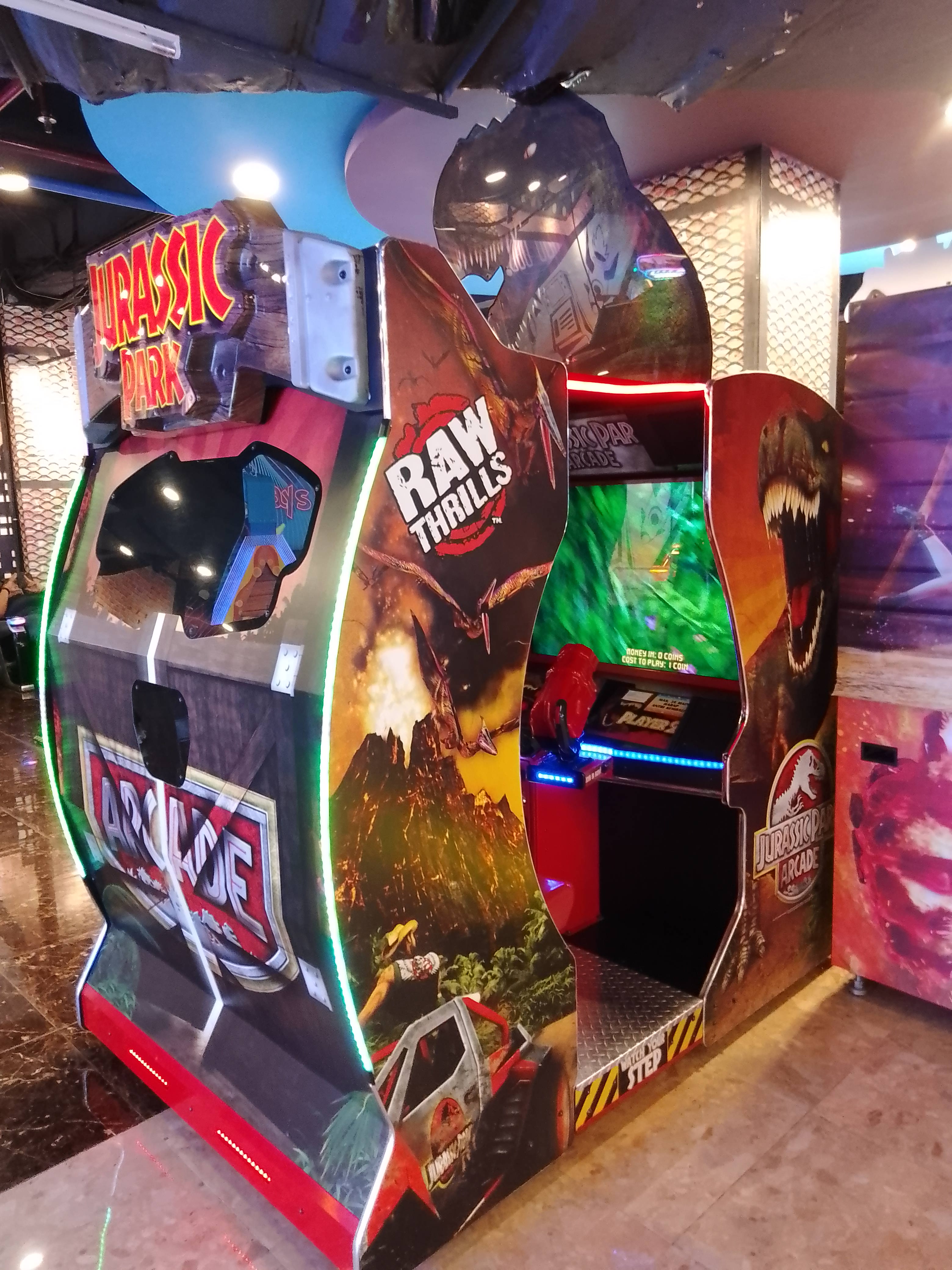 Jurassic Park Arcade by Raw Thrills at Fun World Botani Square
