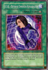 Catherine has a Yu-Gi-Oh card