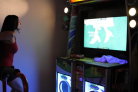 Player playing Pump it up NX