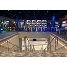 walking into the arcade area