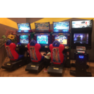 Mario Kart Arcade GP and an unknown game made by Sega.