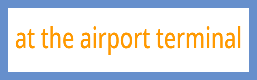 at the airport terminal