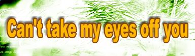 Can't Take My Eyes Off You