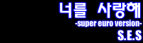 너를 사랑해 -super euro version-