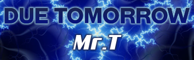 [Speed Changes] - DUE TOMORROW
