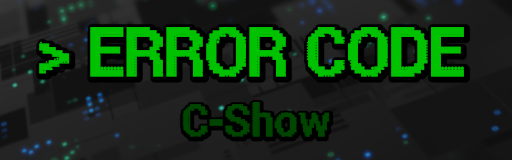 ERROR CODE