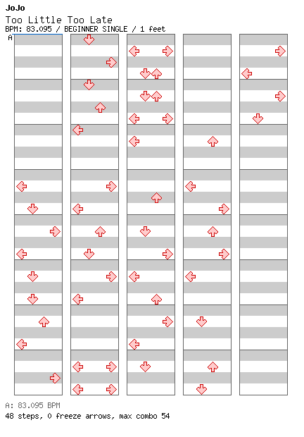 Too Little Too Late / 4 / BEGINNER