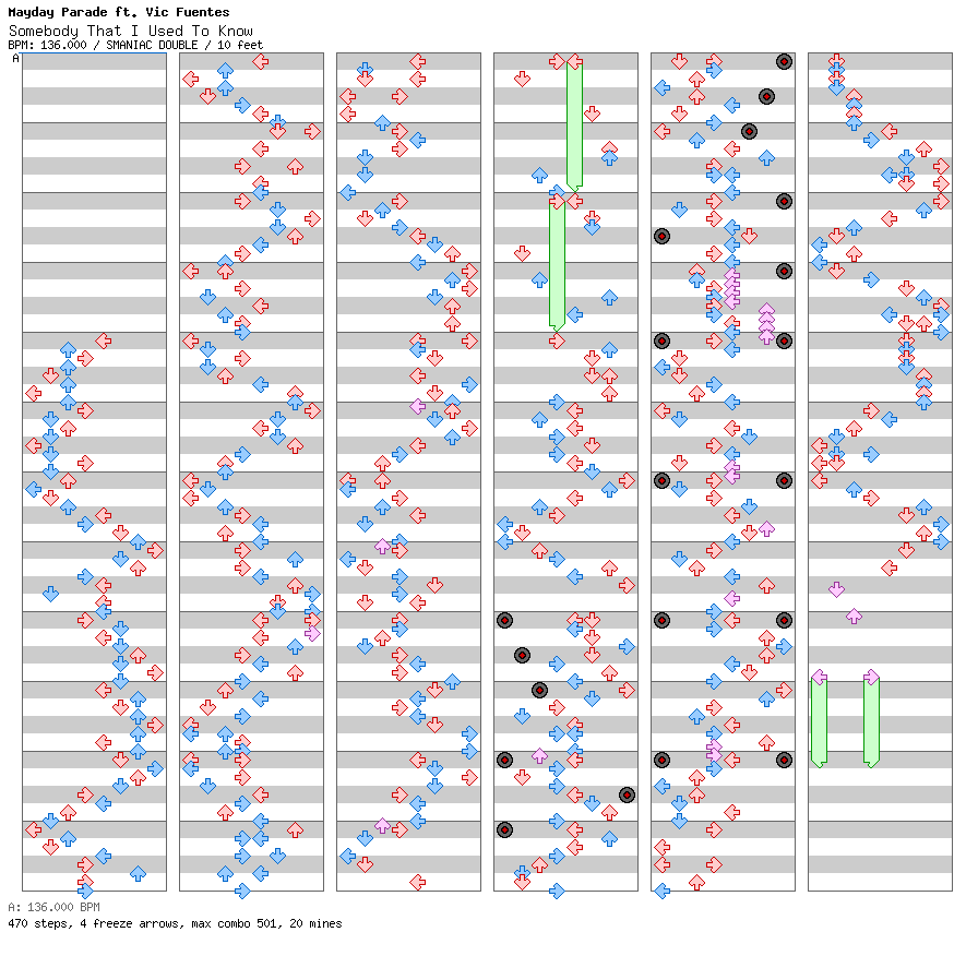 [Round 2 Doubles] - Somebody That I Used To Know / 8 / SMANIAC