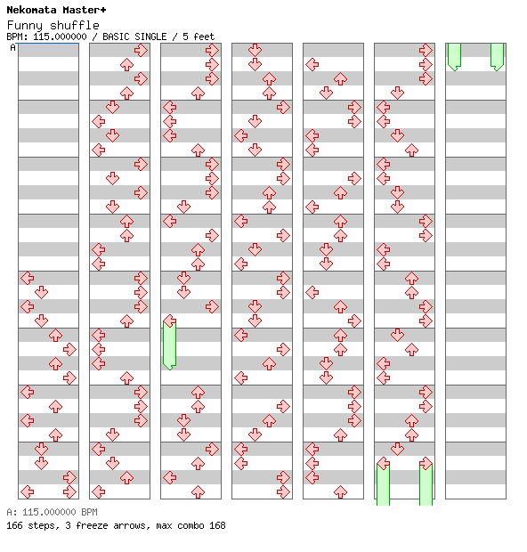 Funny shuffle / 4 / BASIC