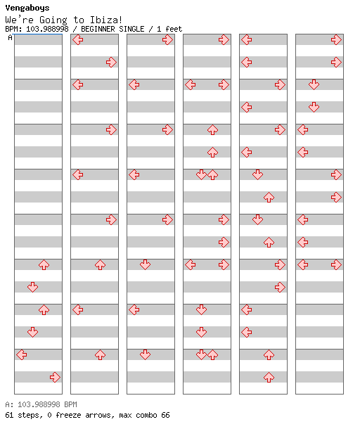 [Round H] - We're Going to Ibiza / 4 / BEGINNER