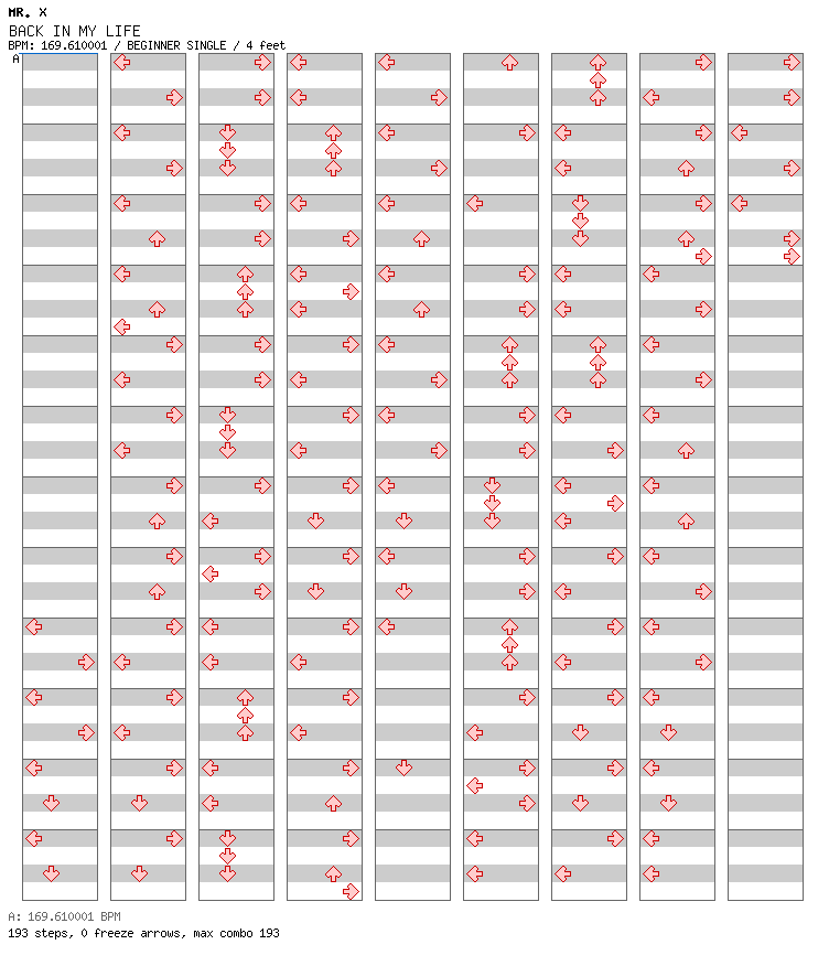 BACK IN MY LIFE / 4 / BEGINNER