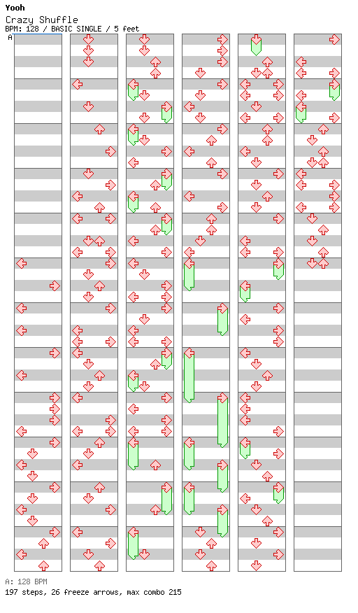 Crazy Shuffle / 4 / BASIC