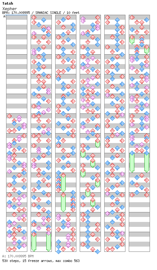 Xepher (for TapMania) / 4 / SMANIAC