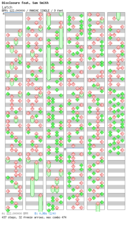 Latch (for TapMania) / 4 / MANIAC