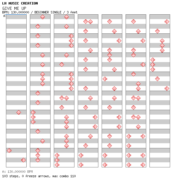 GIVE ME UP / 4 / BEGINNER