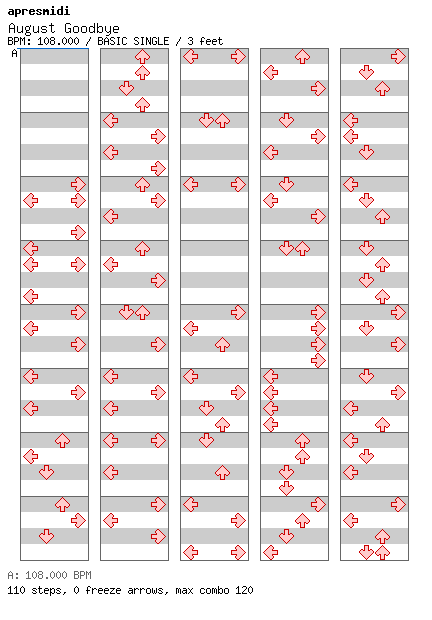 August Goodbye / 4 / BASIC