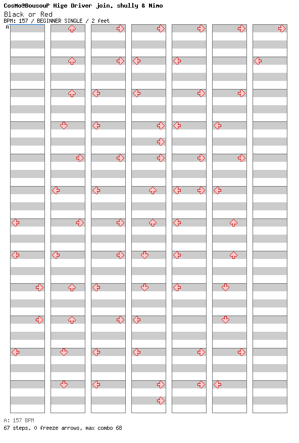 Black or Red / 4 / BEGINNER