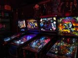 Upstairs pinball machines